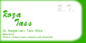 roza tass business card